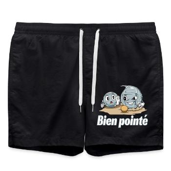 Petanque Petanque Geschenke für einen Petanque - Badeshorts - Schwarz - Vorne - AI Model Male 185 light (185cm)