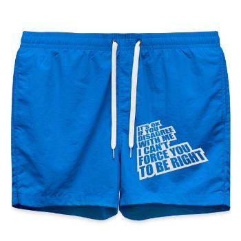 you disagree with me - Swim Trunks - cobalt blue - Front