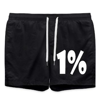 1 - Badeshorts - Schwarz - Vorne - AI Model Male 185 light (185cm)