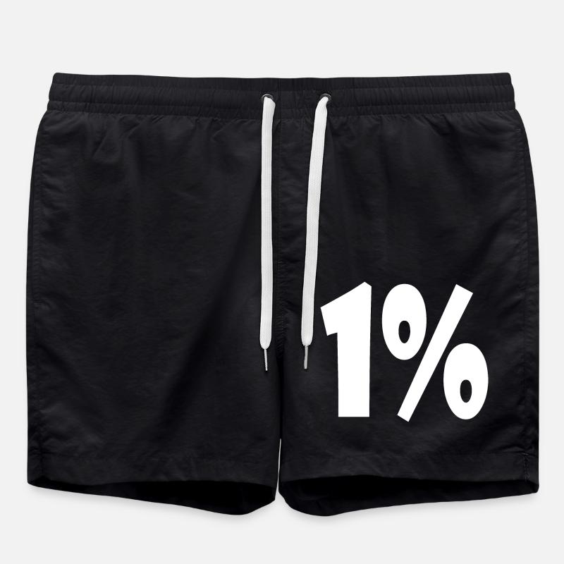 1 - Badeshorts - Schwarz
