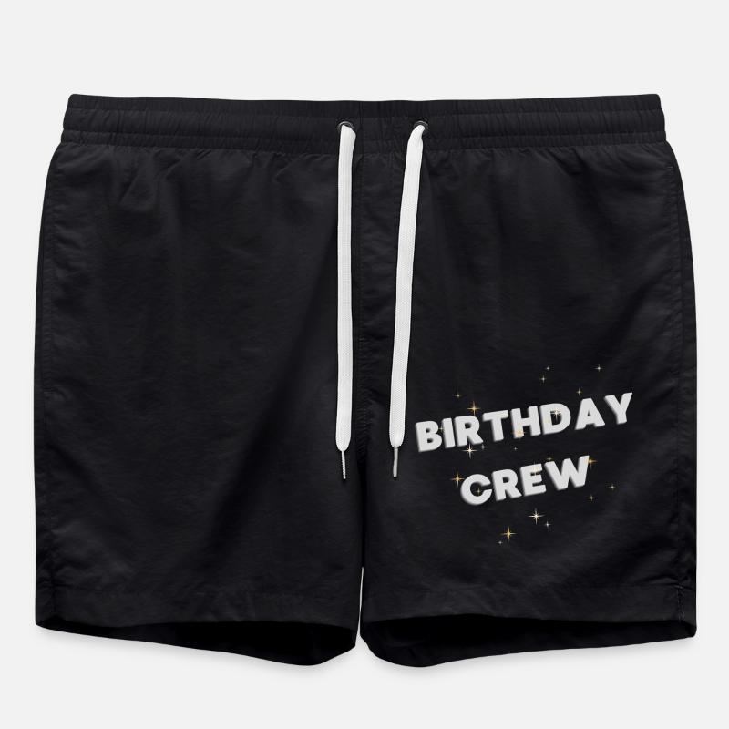 Birthday Crew - Swim Trunks - black