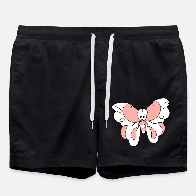 bunter Schmetterling > Vectorgraphic - Badeshorts - Schwarz