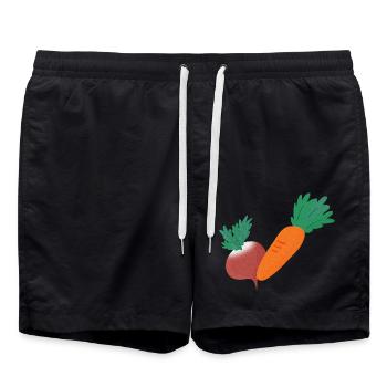 Radish & Carrot - Swim Trunks - black - Front - AI Model Male 185 light (185cm)