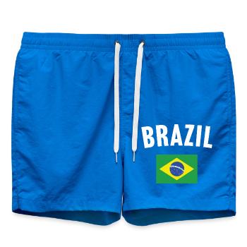 Brazil Flag - Swim Trunks - cobalt blue - Front