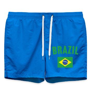 Brazil Flag - Swim Trunks - cobalt blue - Front