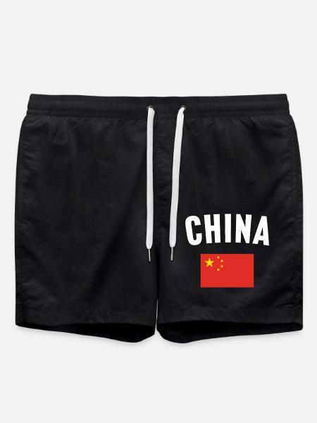 Drapeau de la Chine - Short de bain - noir