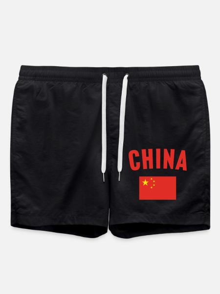 Drapeau de la Chine - Short de bain - noir