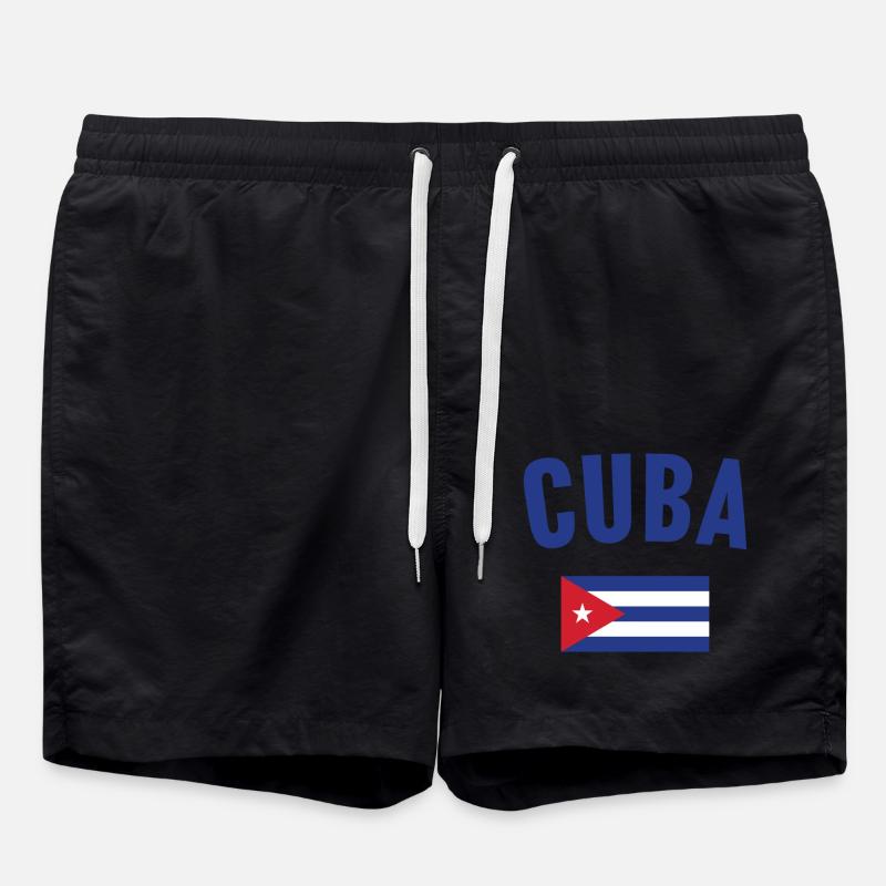 Drapeau de Cuba - Short de bain - noir