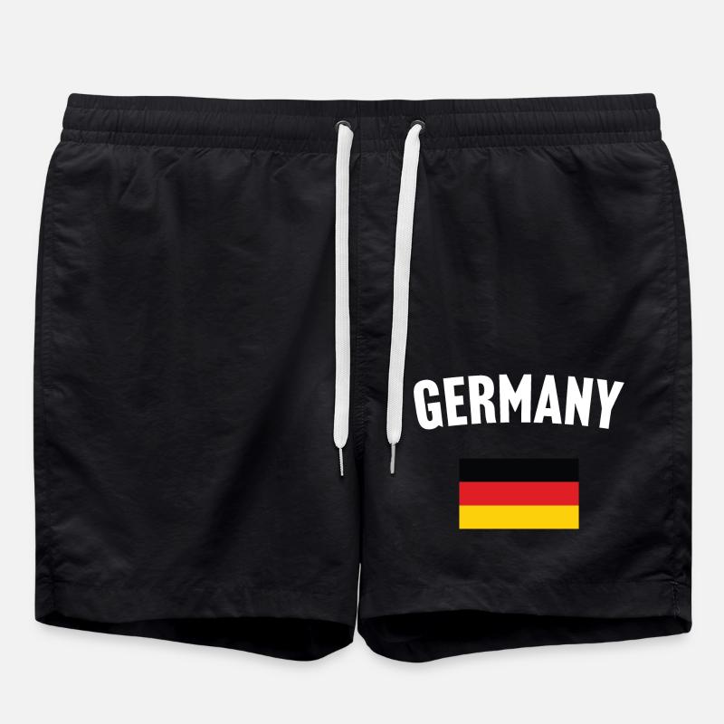 Drapeau de l’Allemagne - Short de bain - noir