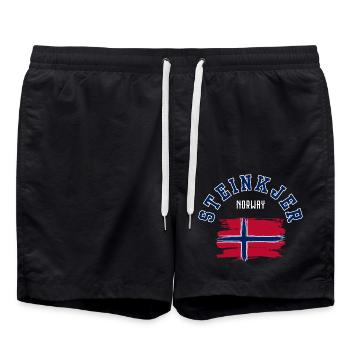 Steinkjer Norway - Swim Trunks - black - Front - AI Model Male 185 light (185cm)