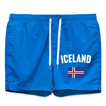 Island Flagge - Badeshorts - Cobalt blue - Vorne