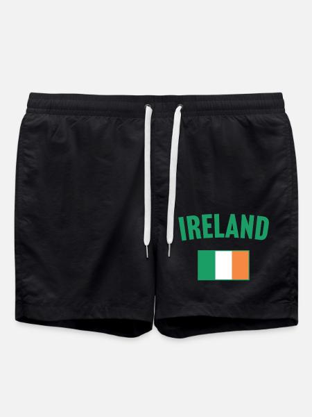 Drapeau de l’Irlande - Short de bain - noir