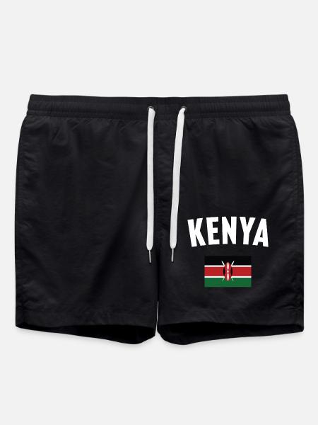 Drapeau du Kenya - Short de bain - noir