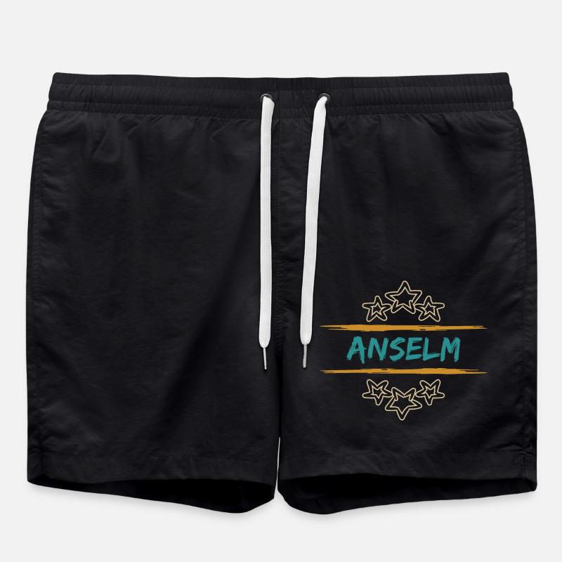 Gift for Anselm - Swim Trunks - black