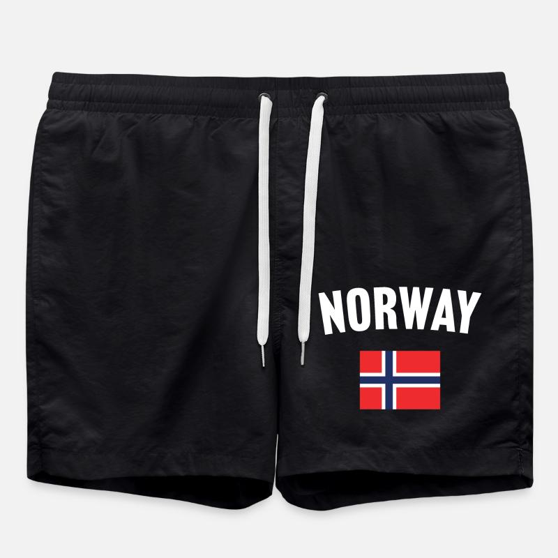 Drapeau de la Norvège - Short de bain - noir