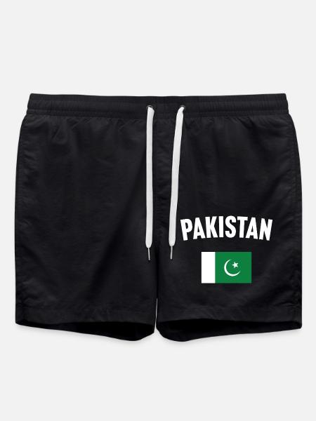 Pakistan Flag - Swim Trunks - black