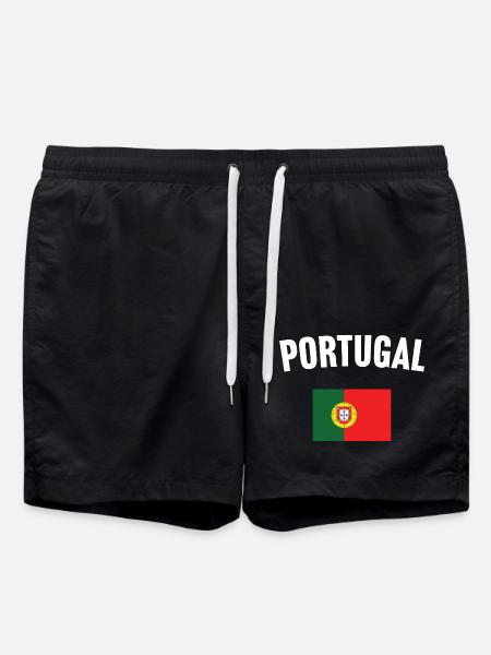 Portugal Flag - Swim Trunks - black