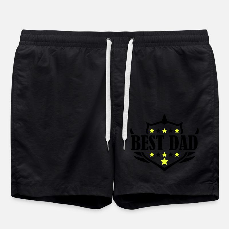 best dad - Badeshorts - Schwarz