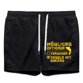 Eduard - Swim Trunks - black - Front - AI Model Male 185 light (185cm)