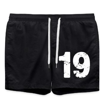 19 - Swim Trunks - black - Front - AI Model Male 185 light (185cm)
