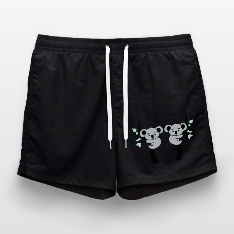 Koala Bear Comic Tree 2 Swim Trunks