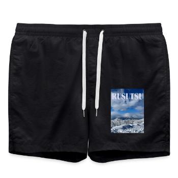 Rusutsu : le pays des merveilles de l’hiver - Short de bain - noir - Devant - AI Model Male 185 light (185cm)