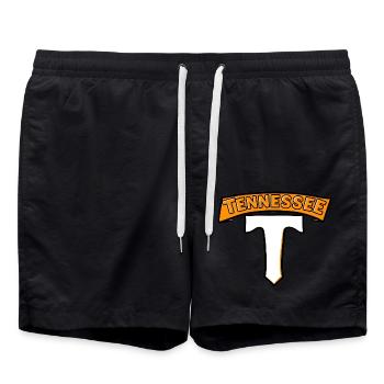 Tennessee Amerika USA - Badeshorts - Schwarz - Vorne - AI Model Male 185 light (185cm)