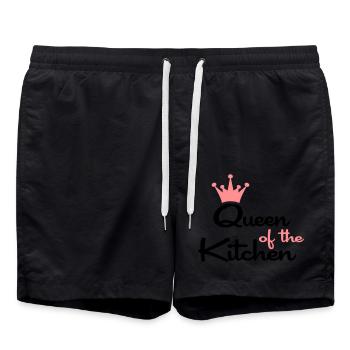 T-shirts pour les femmes qui aiment cuisiner - Short de bain - noir - Devant - AI Model Male 185 light (185cm)