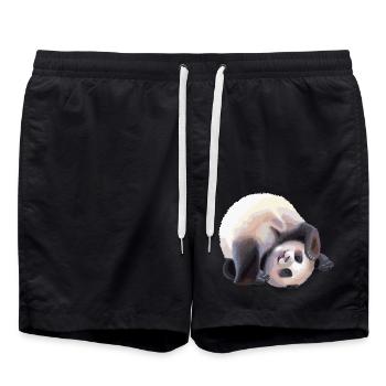 Panda - Swim Trunks - black - Front - AI Model Male 185 light (185cm)