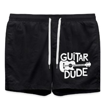 Guitar Dude - Music for Guitar Fans - Swim Trunks - black - Front - AI Model Male 185 light (185cm)