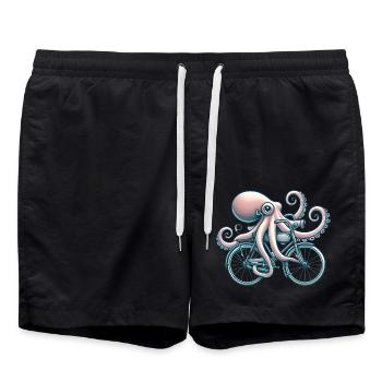 Vélo d’équitation Octopus Style Vintage - Short de bain - noir - Devant - AI Model Male 185 light (185cm)