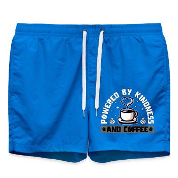 PROPULSÉ PAR LA GENTILLESSE ET LE CAFÉ - Short de bain - cobalt blue - Devant