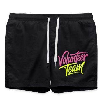 Volunteer Team 16 - Badeshorts - Schwarz - Vorne - AI Model Male 185 light (185cm)