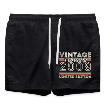 February 2009 Anniversary Gift - February 2009 - Swim Trunks - black - Front - AI Model Male 185 light (185cm)