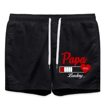 papa loading 2025 - Badeshorts - Schwarz - Vorne - AI Model Male 185 light (185cm)