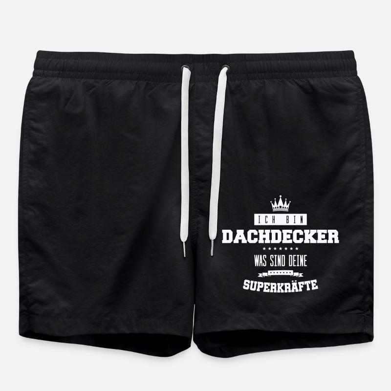 Roofer Saying - Swim Trunks - black