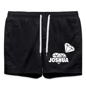 Josué en tant que précieux - Short de bain - noir - Devant - AI Model Male 185 light (185cm)