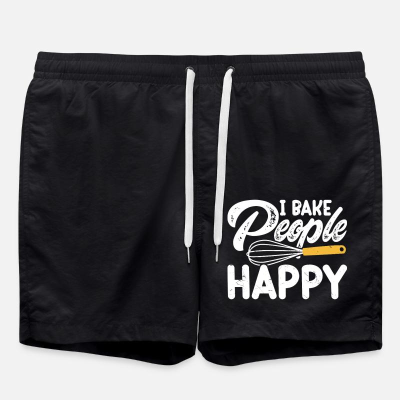 Baking Baker Bakery - Swim Trunks - black
