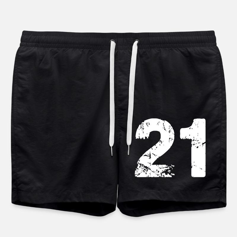 21 - Short de bain - noir