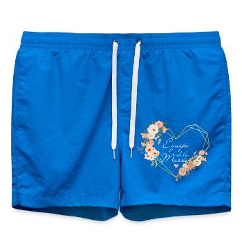 Équipe de la mariée cœur doré Floral - Short de bain - cobalt blue - Devant