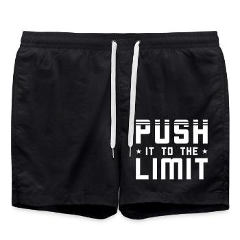 Push it to the limit - Badeshorts - Schwarz - Vorne - AI Model Male 185 light (185cm)