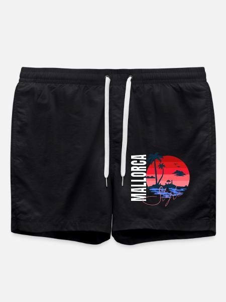 Mallorca Style – Sunset Vibes - Swim Trunks - black