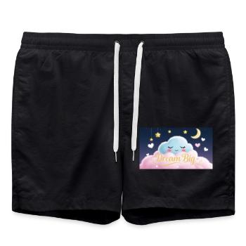 Dream Big - Badeshorts - Schwarz - Vorne - AI Model Male 185 light (185cm)