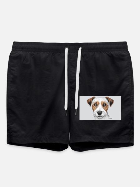 Parson Russel Terrier - Swim Trunks - black