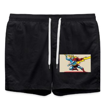 nVx Zeus 1 - Swim Trunks - black - Front - AI Model Male 185 light (185cm)