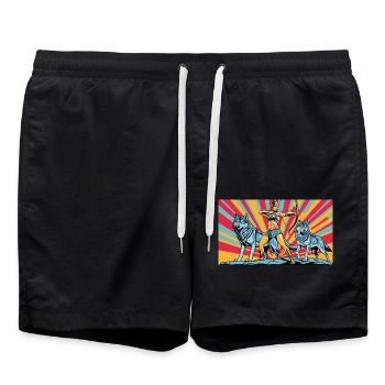 nVx Artemis 1 - Badeshorts - Schwarz - Vorne - AI Model Male 185 light (185cm)