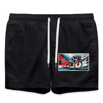 Fahrrad - Badeshorts - Schwarz - Vorne - AI Model Male 185 light (185cm)