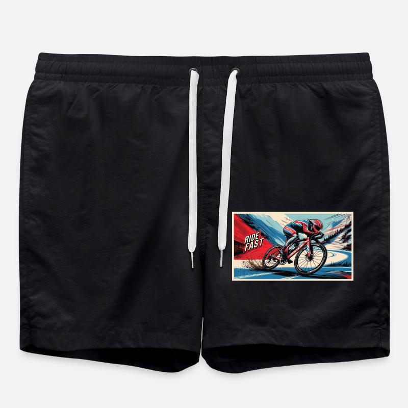 Fahrrad - Badeshorts - Schwarz