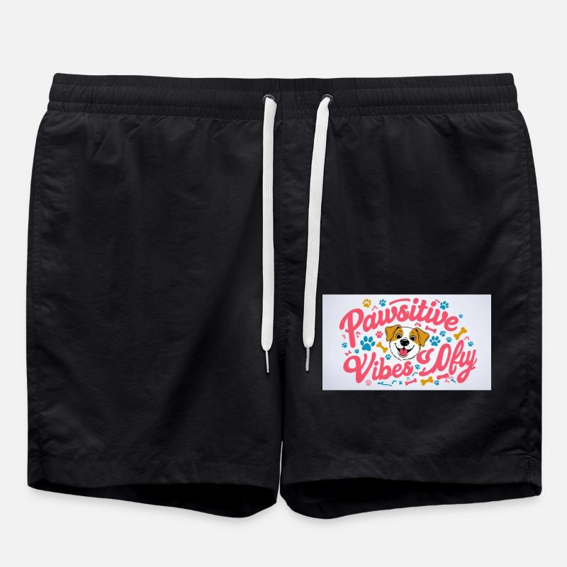Dog Design - Swim Trunks - black