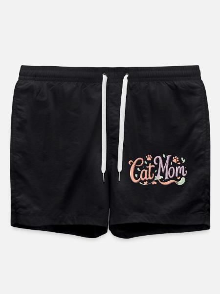 CAT Mom - Badeshorts - Schwarz